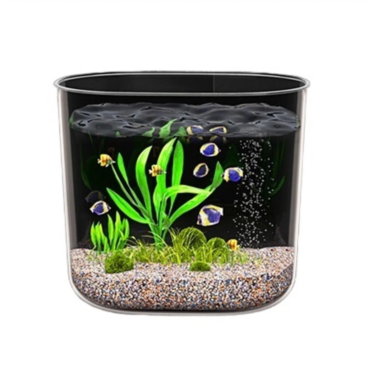 Süßwasserfische Aquarium, sturzsicheres Acrylmaterial, transparentes(Groß)