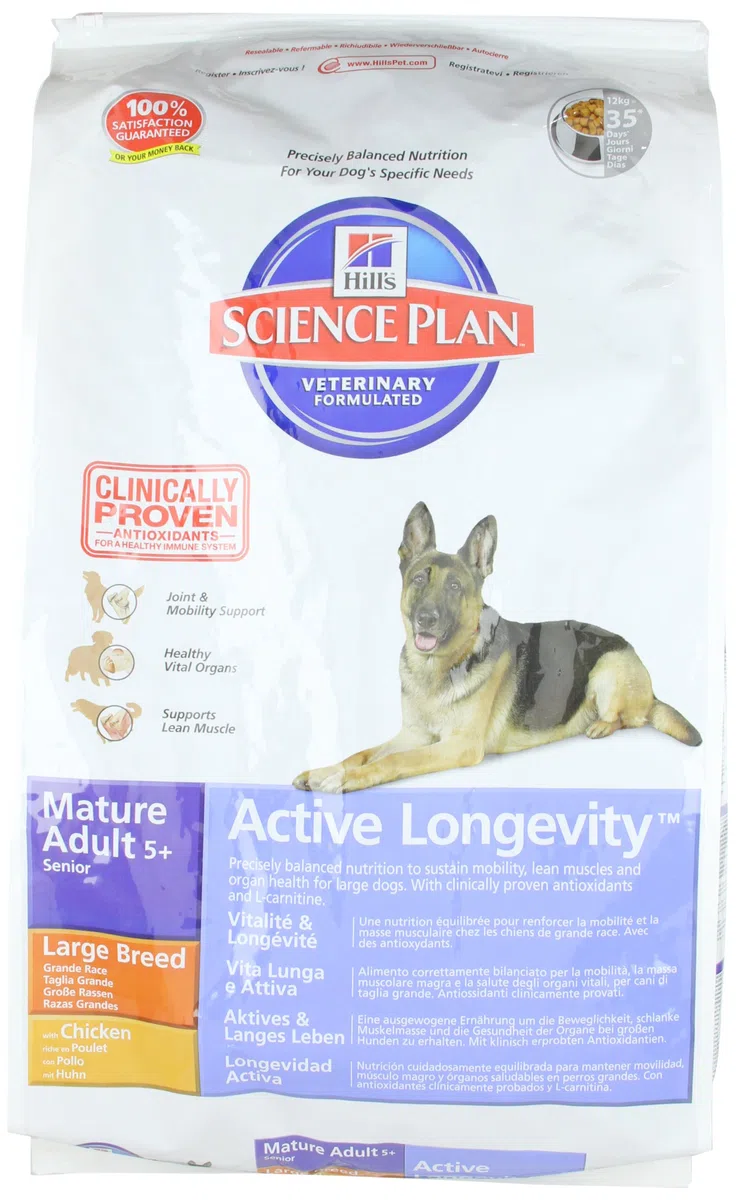 Hills Canine Senior Large Breed 5+ Huhn 12kg, 1er Pack (1 x 12 kg Packung)