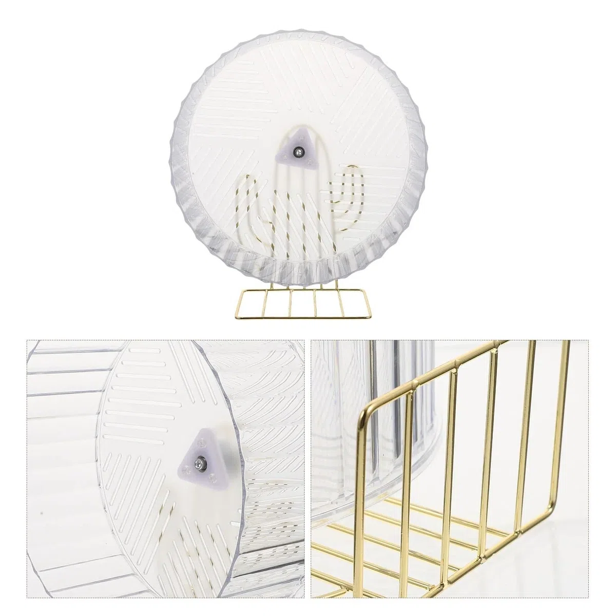 Hamsterrad Stille Übung, leiser Lauf, Ratten-Tierräder, Käfig, der Tiere trainiert für Haustiere(White)