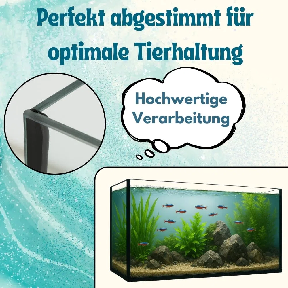 Aquarium Becken Rechteckig Glas Aquariumbecken Mini Aquarium Salzwasseraquarium Nano Glasbecken Glasaquarium Aufzuchtbecken 30x20x20