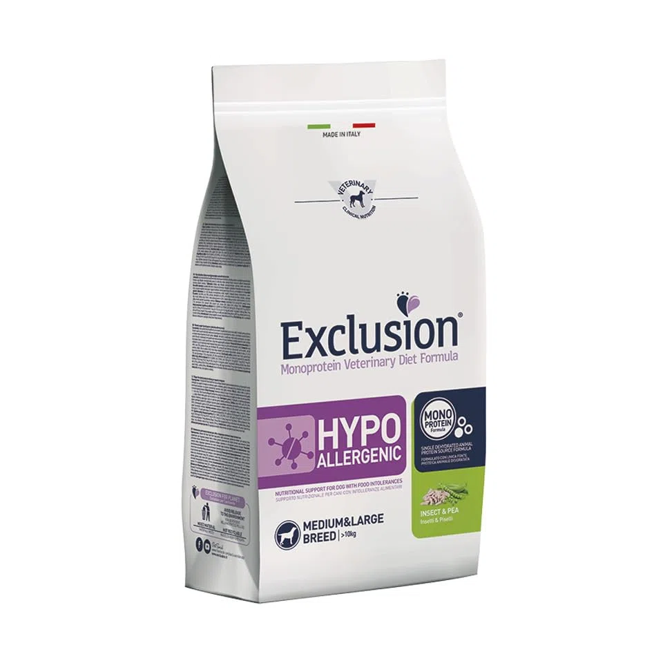 Exclusion Hypoallergenic Medium/Large Breed Insekt & Erbse 12 kg