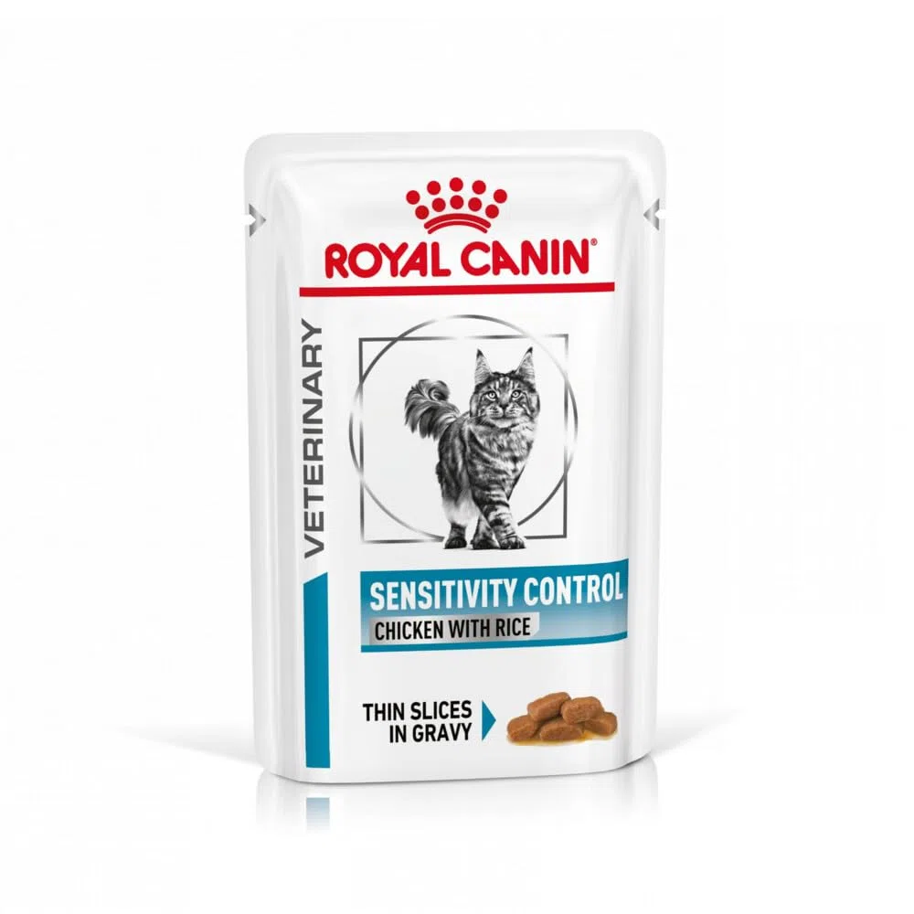 Royal Canin Veterinary Diet Feline Sensitivity Control Huhn, 4er Pack (4 x 1.2 kg)