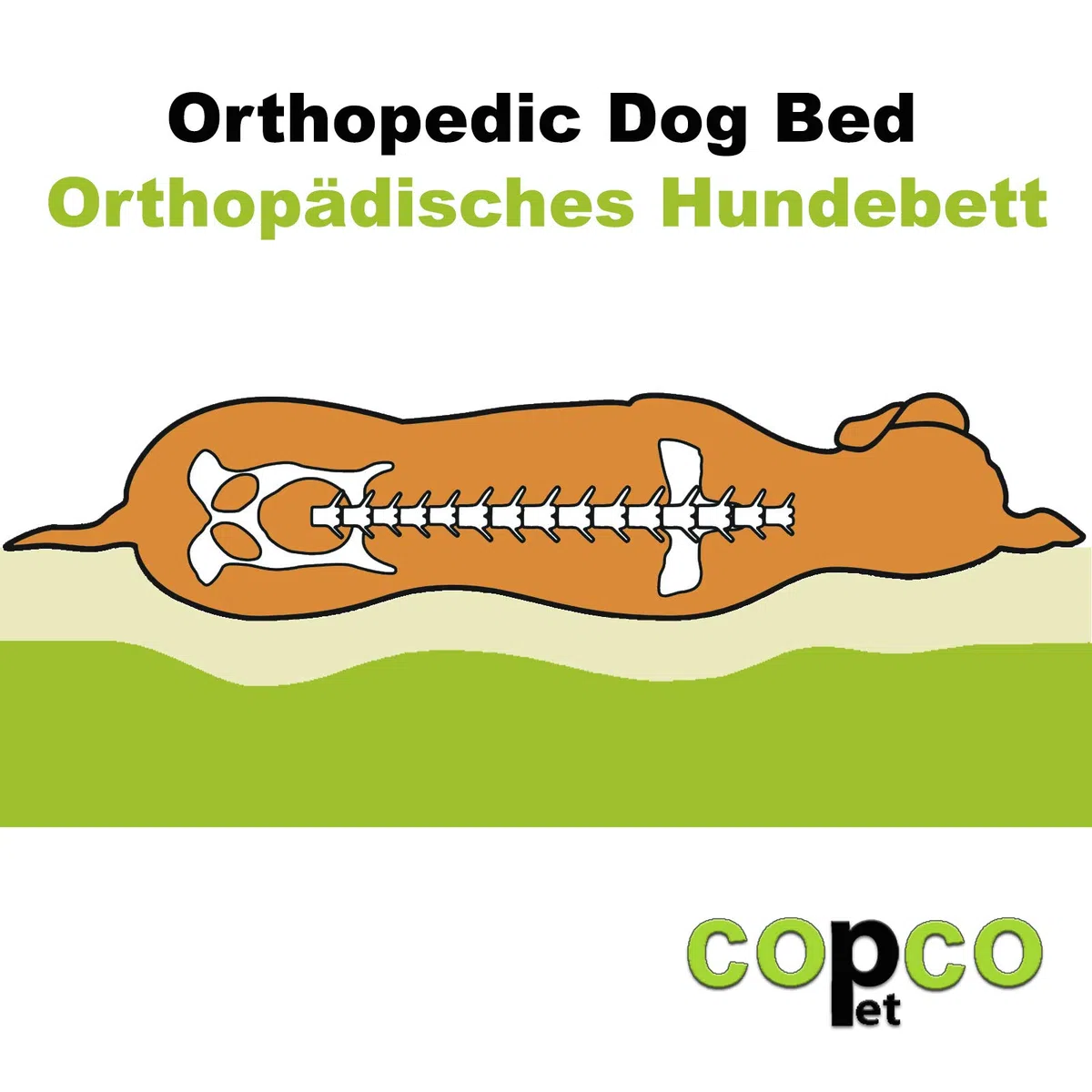 Orthopädisches Hundebett mittelgroße Hunde - Hundekissen Oval - Hundekorb Waschbar grosse Hunde - Körbchen Hund mit erhöhte Ränder - Abnehmbarer, waschbarer Bezug 100 x 80cm in Hellbraun, Dog Bed XXL