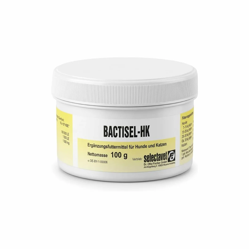 Bactisel-HK Pulver | 100 g | Ergänzungsfuttermittel für Hunde und Katzen | Mit Probiotika