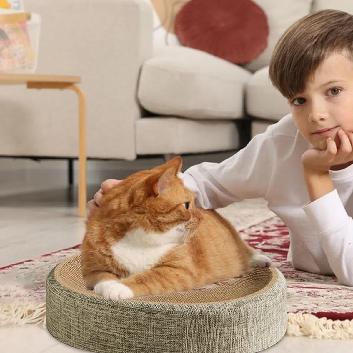 für Katzen, multifunktional, verschleißfest | Kratzmatte, Lounge, aus Karton, für Training, Schutz von Möbeln, aktiver Schuppen, Erholung