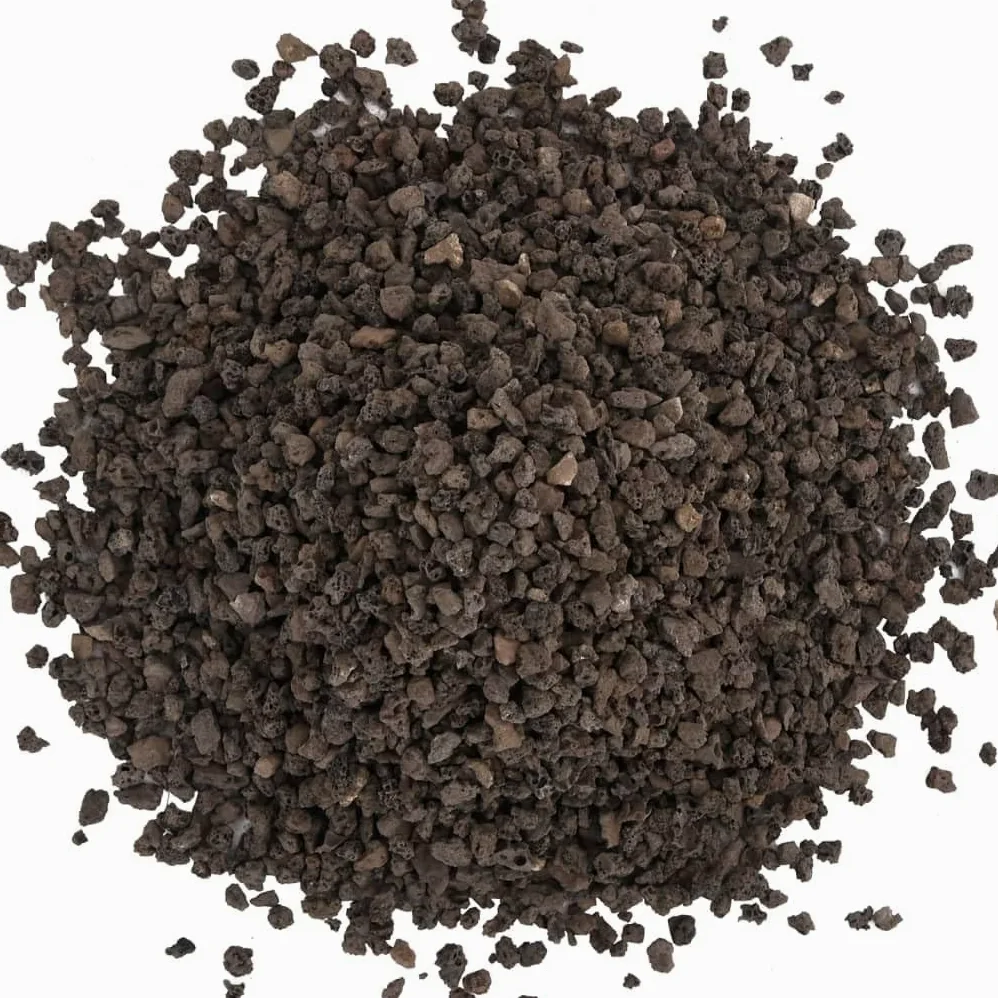 Schwarzer Basalt Kies 25 kg 5 8 mm Bodengrund Substrat für Aquarium Aquaristik Süßwasser Meerwasser Terrarium Nano Becken, naturbelassen für Pflanzenwachstum und Aquascaping