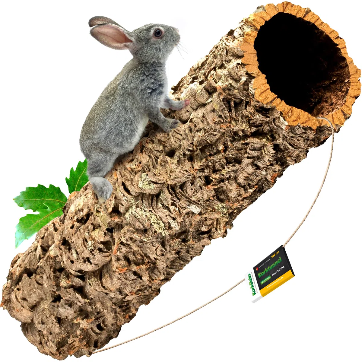 Kork-Deko Sehr große XXL Korkröhre | Korktunnel | Korkrinde | gereinigt & desinfiziert, ca. 100 cm, Ø = 11-14 cm