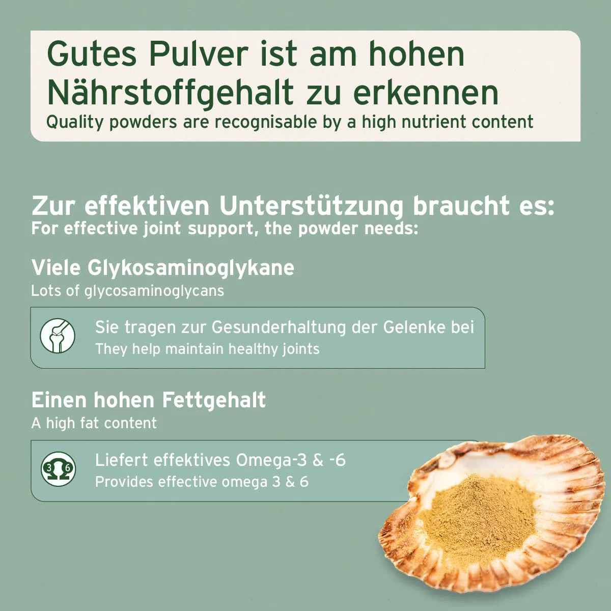 AniForte Grünlippmuschelpulver für Hunde & Katzen 100g - VERGLEICHSSIEGER 2023 Gelenkpulver in Vollfettqualität, unterstützt Gelenke & Agilität, Grünlippmuschel Pulver mit hoher Akzeptanz