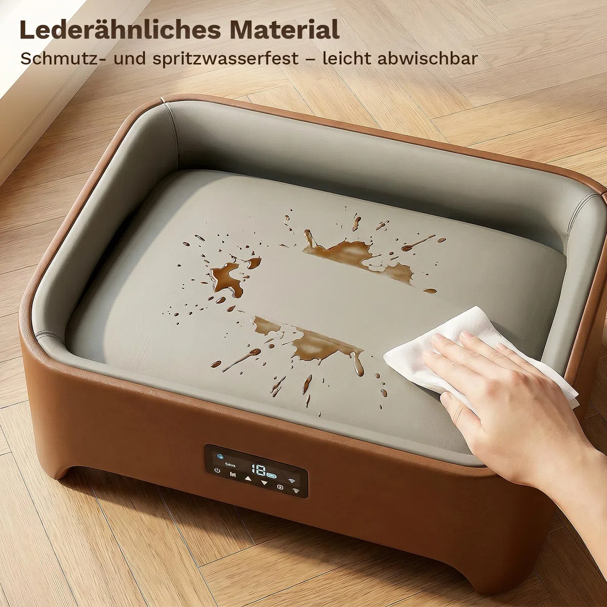 JUMMICO Intelligentes kühl-heizbares Hundebett für kleine & mittlere Hunde | APP-Steuerung für Kühlung & Heizung, mehrfacher Sicherheitschutz, kratzfest & abriebfest, energiesparend, Größe 58x42 cm