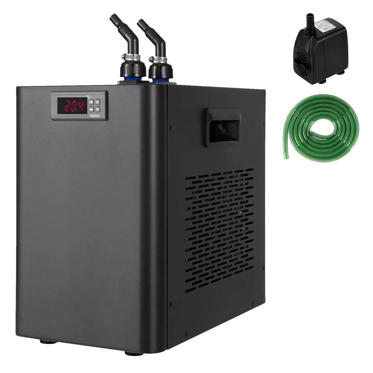 100/160/300L Aquarium Chiller, Water Cooler, with Hoses and Water Pumps, Compressor Refrigeration, for Fish Tank and Ice Bath Aquatic Plant 160L/42.5GAL