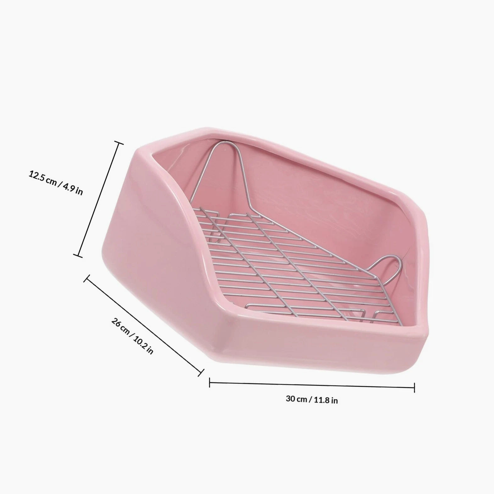 Garneck Keramik Kaninchentoilette mit Kippsicherem Design und Großem Fassungsvermögen Geeignet für Meerschweinchen und Kleintiere im Hausgebrauch