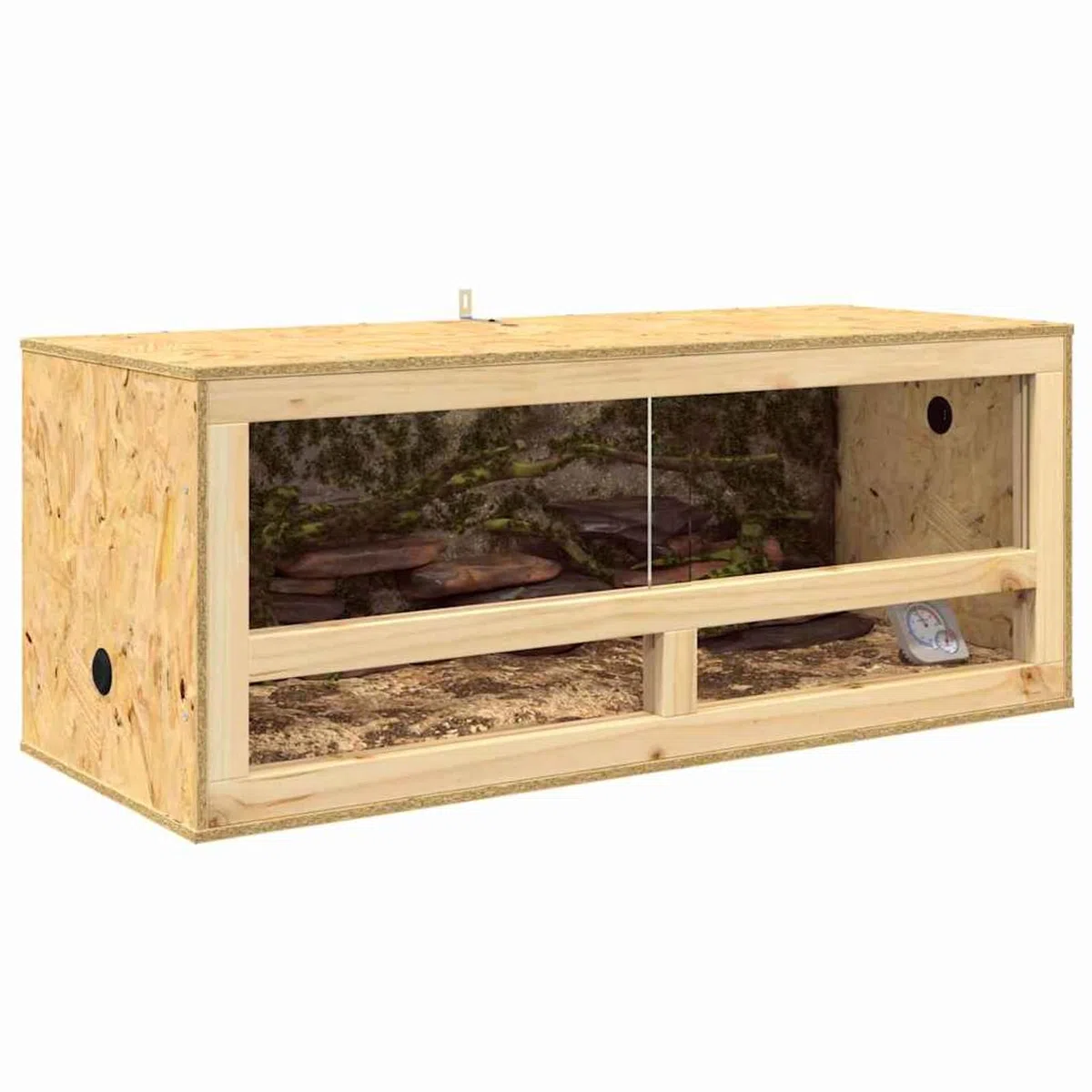 OSB Terrarium Reptilien & Nagetiere - Holz & gehärtetes Glas, für einladende Umgebung Model876725