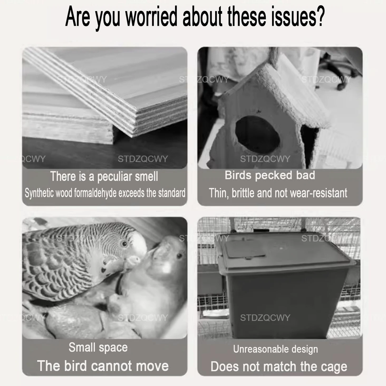 Robuster Nistkasten, Sittich-Nistkasten, Vogelnest-Aufzuchtkasten, Käfig-Holzhaus, für Finken-Lovebirds, Nymphensittiche, Wellensittiche, Sittiche, Zuckergleiter, Eichhörnchen, Ratten, Finken