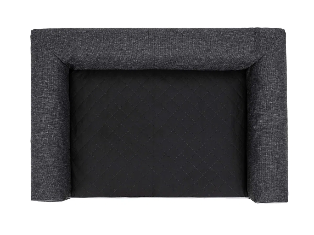 PillowPrim Hundebett Hundeschlafplatz Hundesofa Hundekissen Ruheplatz Hundematratze Hundehütte XXL. Schwarz