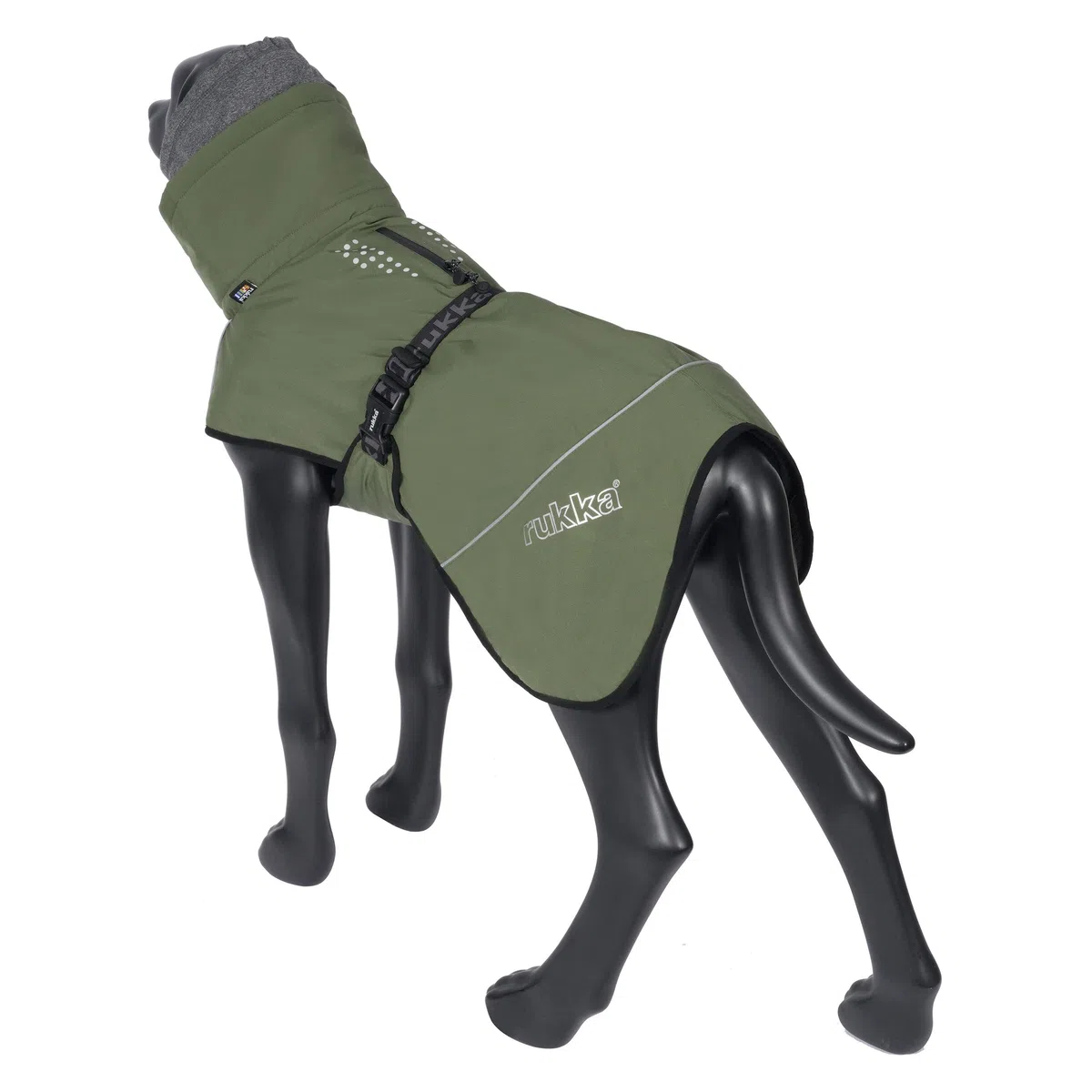 Rukka Pets Warmup 2.0 Coat Wintermantel für Hunde Dunkel Olivgrün 50