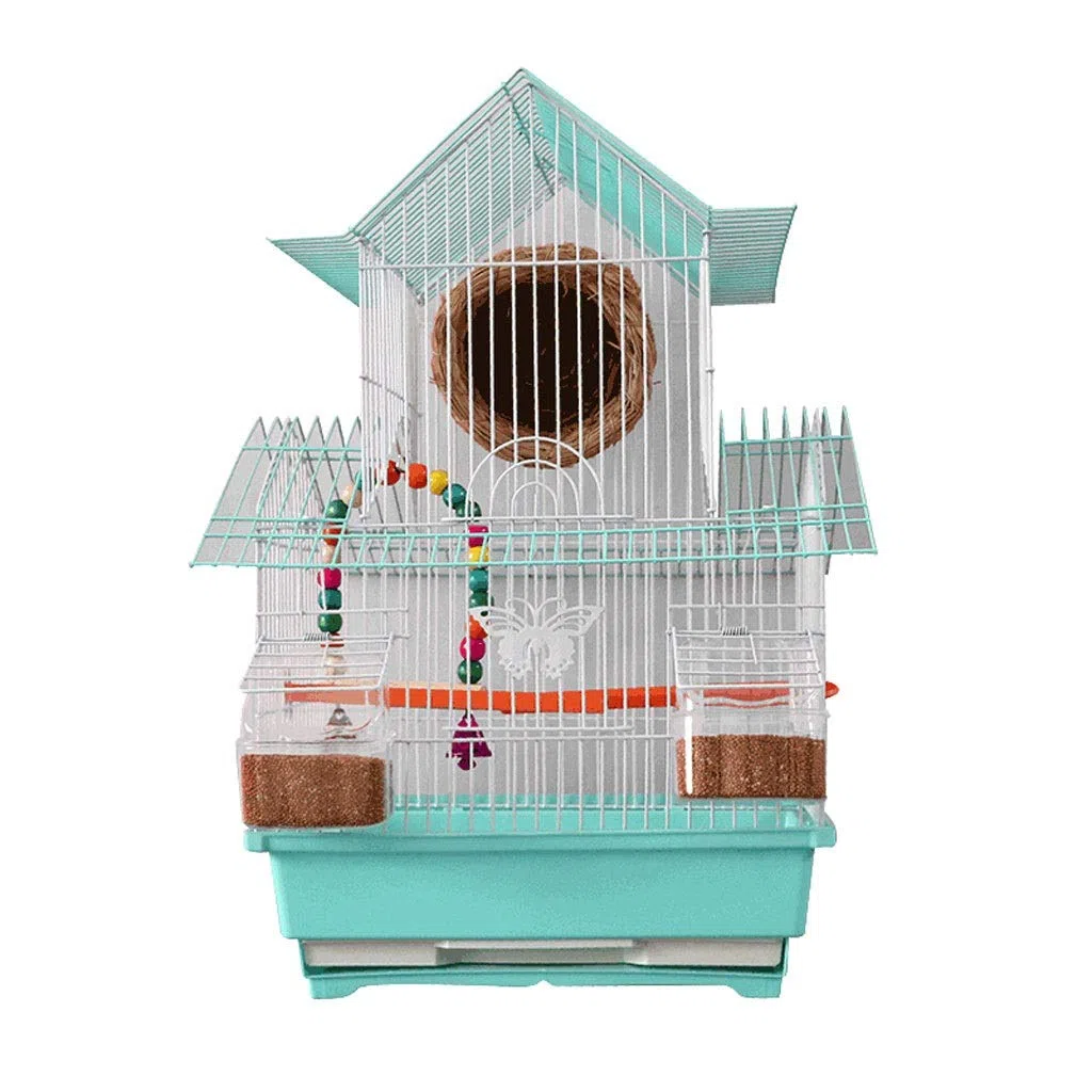 Kleiner tragbarer Vogelkäfig Reisebox, For Sittiche, Vogelkäfig, Tigerpapagei, Taubenkäfig, Villa-Käfig, Vogeljunges, Perlenkäfig, Zuchtkäfig, tragbar, kleine Vögel, Reisekäfig, Haustierheim