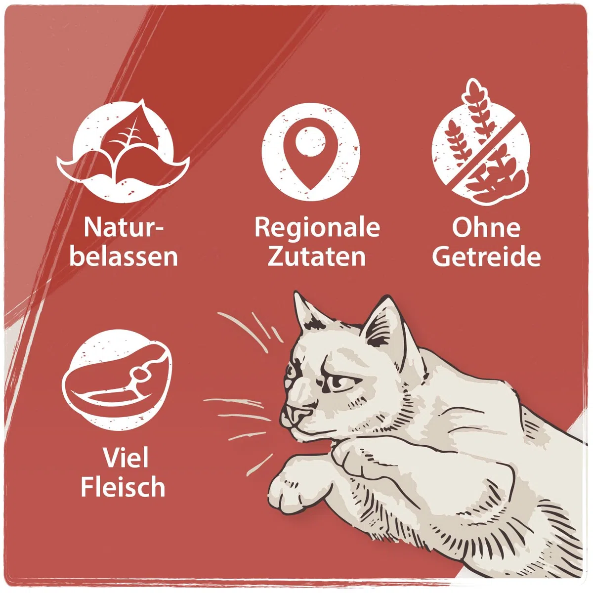 Venandi Animal – Premium Katzenfutter – Huhn, mit viel frischem Geflügel, Trockenfutter, getreidefrei 1er Pack (1 x 1,5kg)