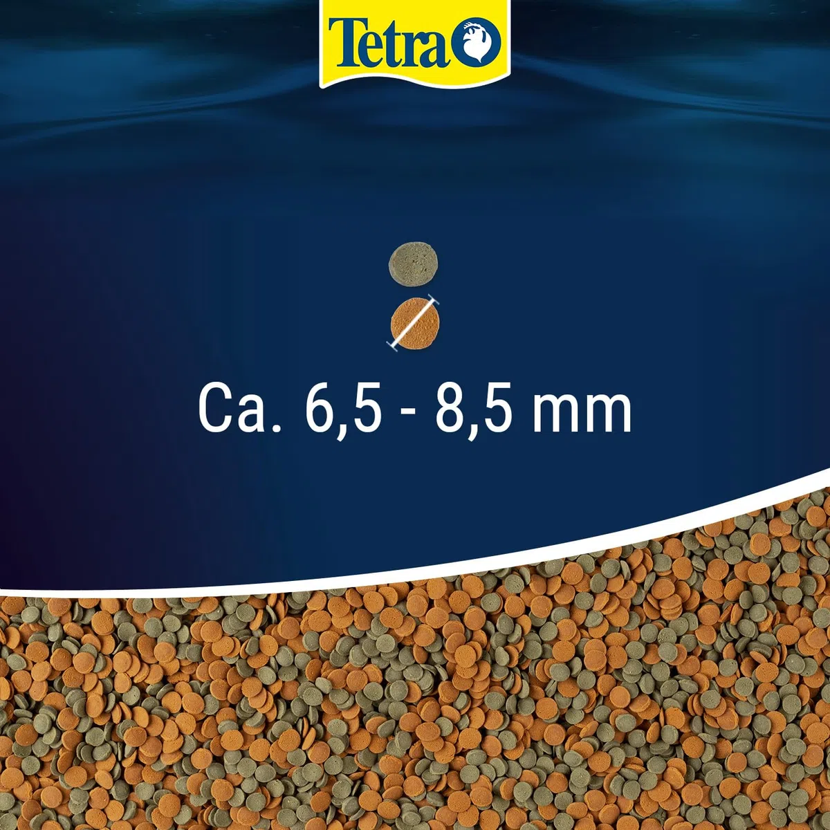 Tetra Wafer Mix - Fischfutter für alle Bodenfische (z.B. Welse) und Krebse, für gesundes Wachstum und Vitalität, 250 ml Dose