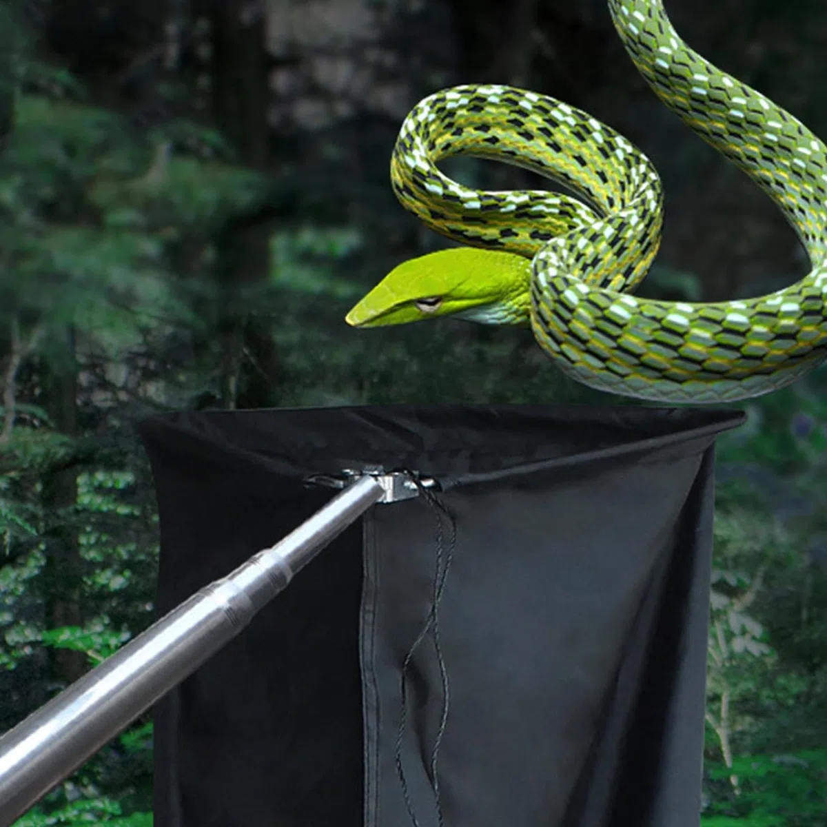 Schlangen-Greifer, Schlangengreifer, Schlangen-Gripper mit Tasche, robuste Reptilienzange für Schlangenschlangen, Werkzeuge mit Einer großen Auswahl für den Außenbereich