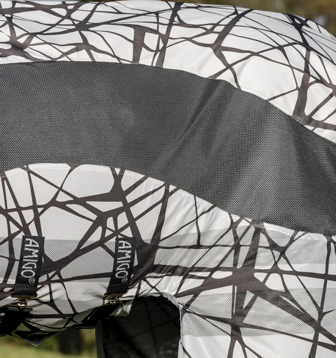 Horseware Fliegendecke Amigo CamoFly 3-in-1 Plus CamoFly Print/Grey/ 160 cm (7'0")