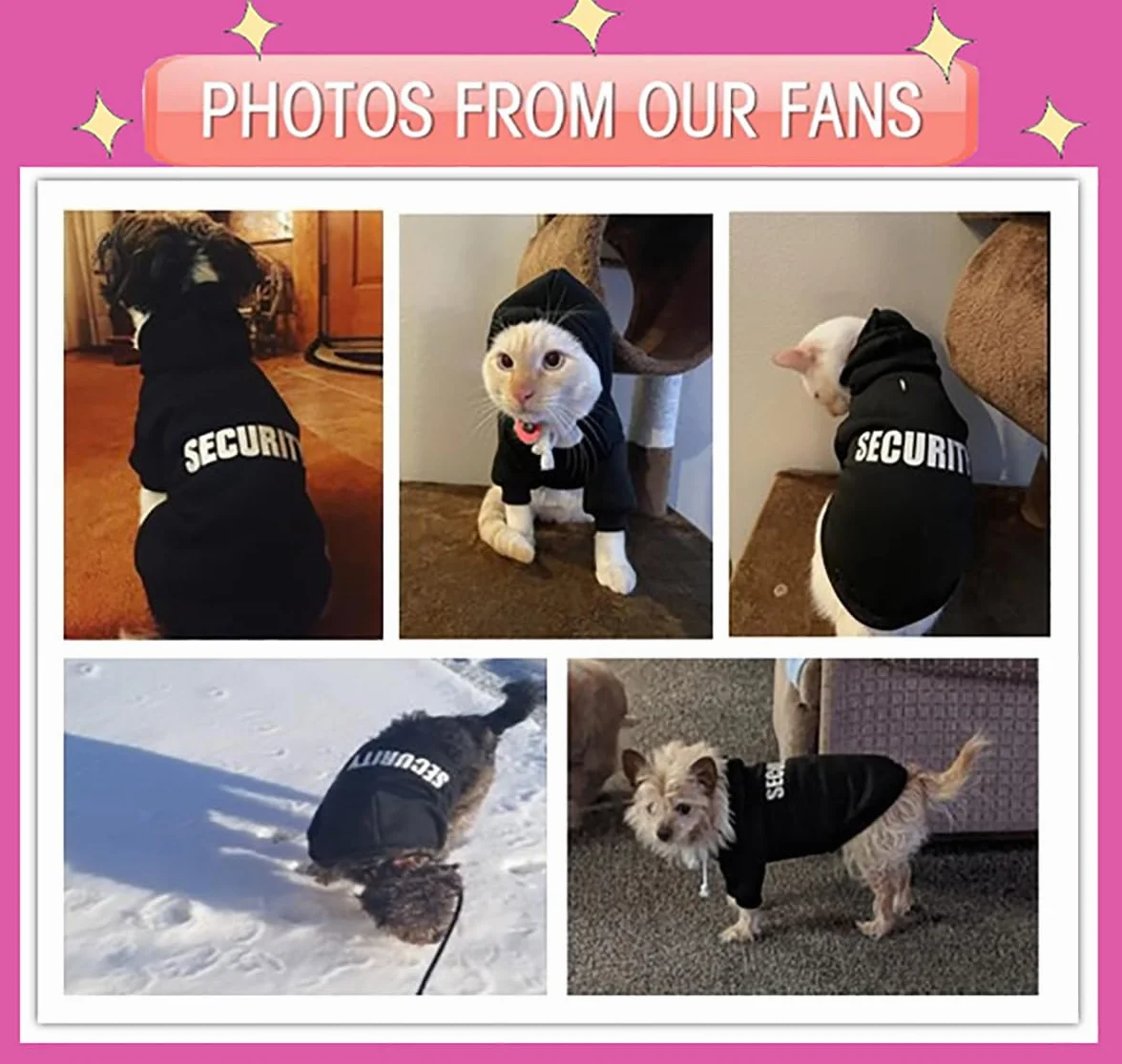 Sicherheits-Hunde-Kapuzenpullover, Winter-Sweatshirt, warmer Pullover, Baumwolle, für kleine Hunde, mittelgroße und große Hunde, Katzen (Blau, XL)