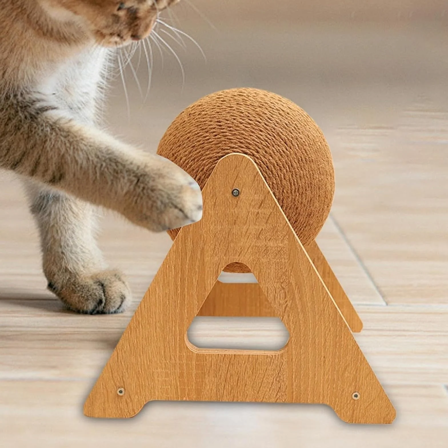 Kratzspielzeug für Katzen – Kugelbahn in 3 Größen, interaktive Kratzmatte für Kätzchen, Katzen, Kaninchen und Chinchillas, Indoor-Spielzeug(Small)