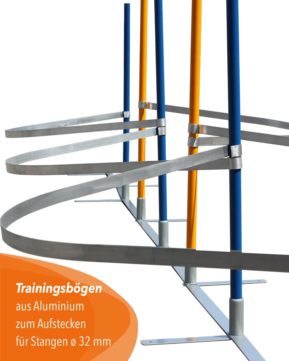 Trainingsbögen für Agility-Training – 10er-Set – für Stangen mit ø 32 mm – Slalomtraining