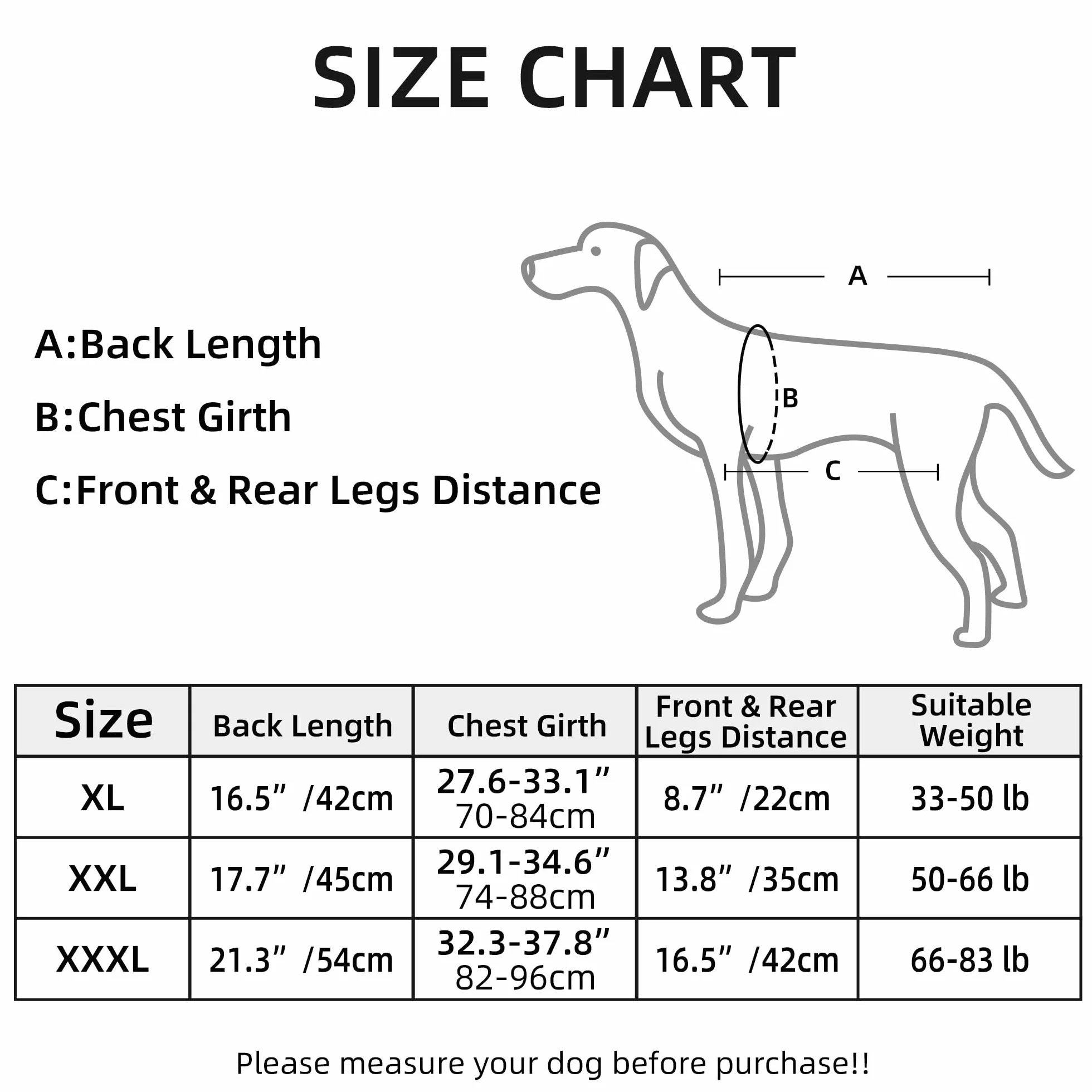 Große Hundetragetasche, Hunderucksack, Haustierbeinstütze, Hundegeschirr, Tragetasche für ältere Hunde, Gelenkverletzungen, Arthritis, Treppenauf- und hinunter, Lähmung, XXL für 22,7–29,9 kg