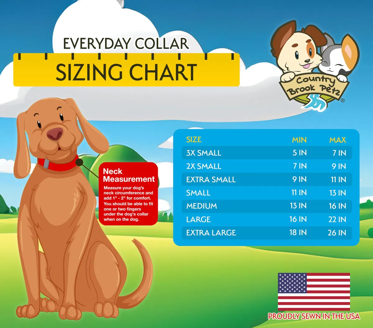 Country Brook Petz Hundehalsband, Nylon, hergestellt in den USA mit Schnalle, Größe M, 1,9 cm breit, Burgunderrot, 32 leuchtende Farben