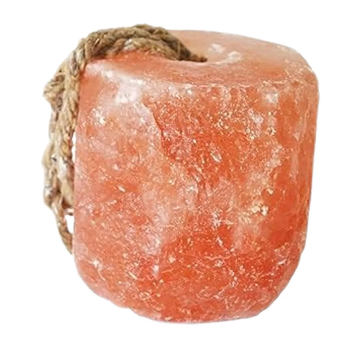 Himalaya-Salz-Leck für Pferde, Nutztiere - (1,4-1,8 kg) natürlicher Mineralsalzblock für Ziegen, Rinder & Hirsche mit Seil zum Aufhängen, witterungsbeständig und toll für die liebe Jagd (1 Stück)