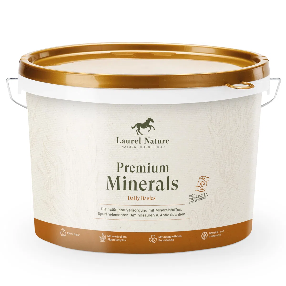 Premium Minerals Mineralfutter Pferde 3kg [100% Natur] Getreide und Melassefrei, Leckerli Pferd, Pferde Zubehör, Biotin Zink Selen (3kg)