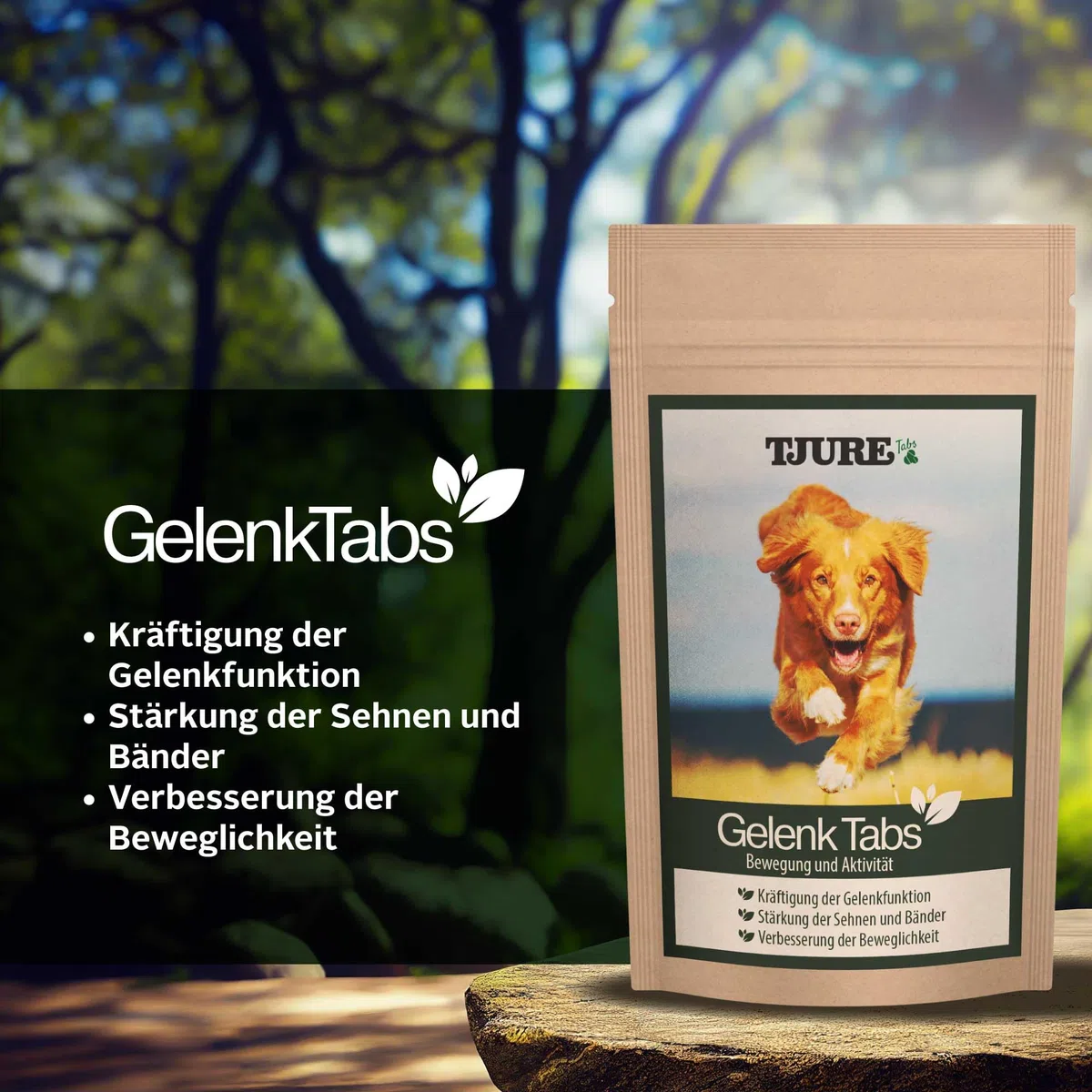 TJURE Gelenke & Knochen Set Hund | Gelenk Liquid + Gelenktabletten + Knochenbrühe | Ergänzungsfuttermittel für Hunde mit Nährstoffbausteinen für Muskeln & Knochen | Ohne Zusätze | Made in Germany