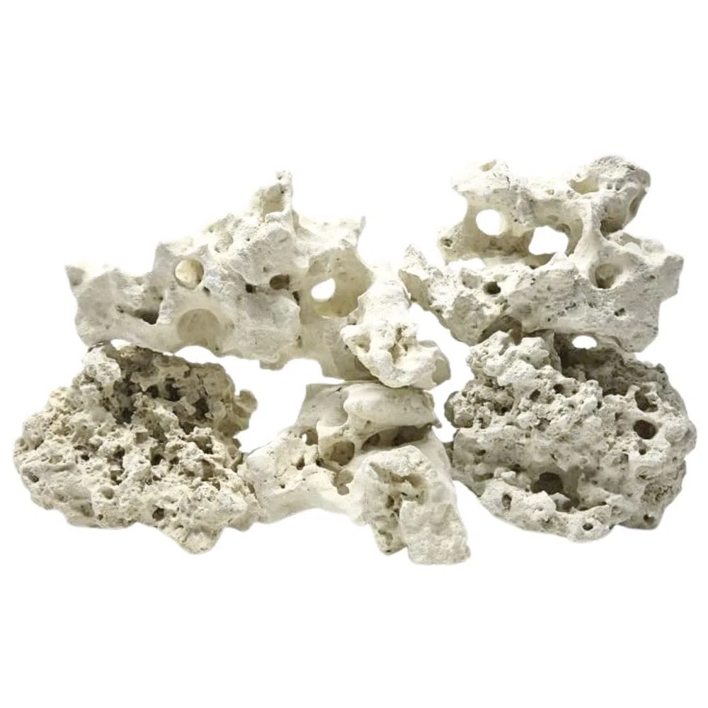 AquaOne Sansibar Rock Aquariengestein Gr.M 0,5-1,0 kg Naturstein für Aquascaping, Malawi Tanganjika & Gesellschaftsbecken Lochgestein Aquarium Deko Stein