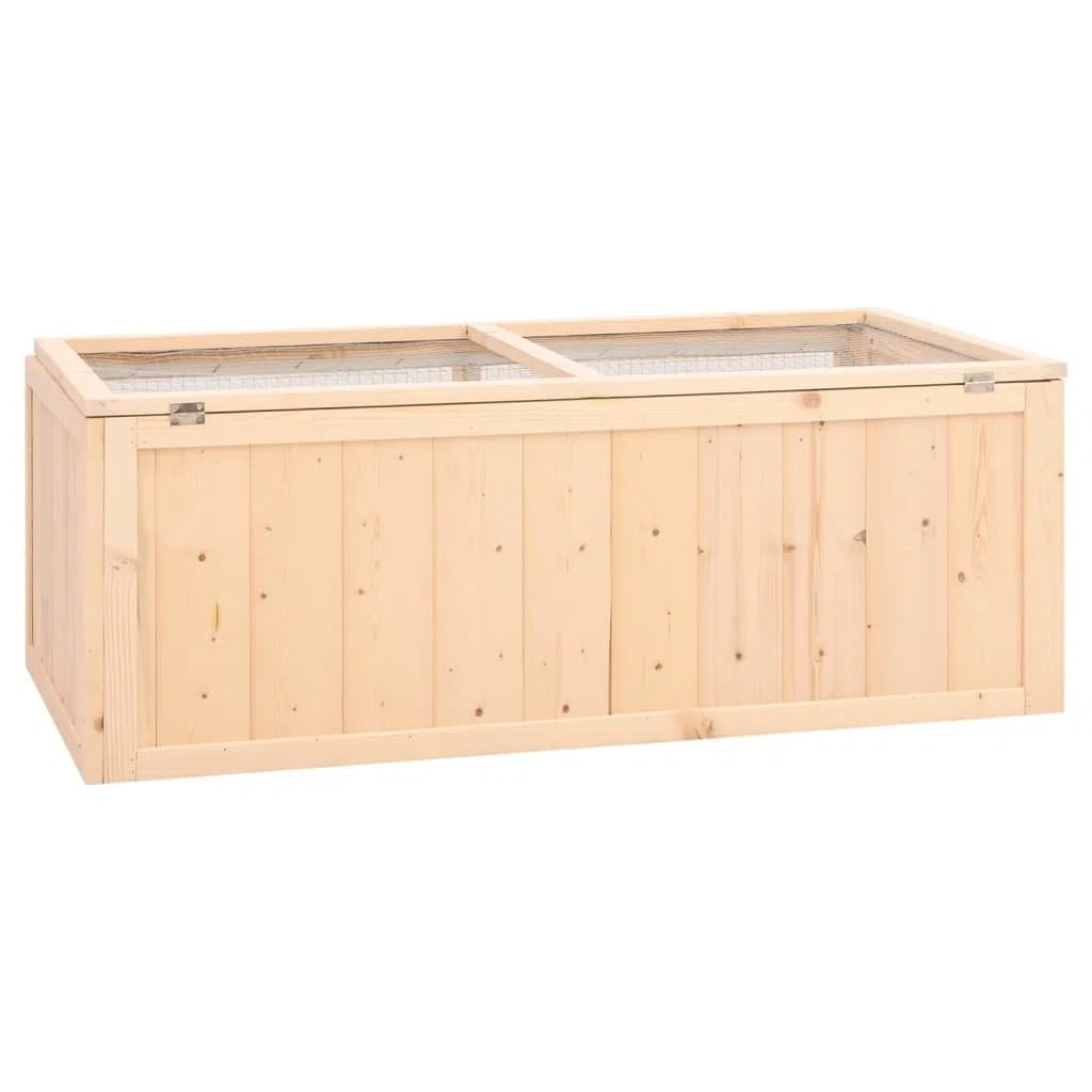 Festnight Hamsterkäfig Meerschweinchen Käfig Kleintierkäfig Rattenkäfig Hamster Käfig 104x52x38 cm Hamsterkäfig Holz Kleintierstall Massivholz Tanne