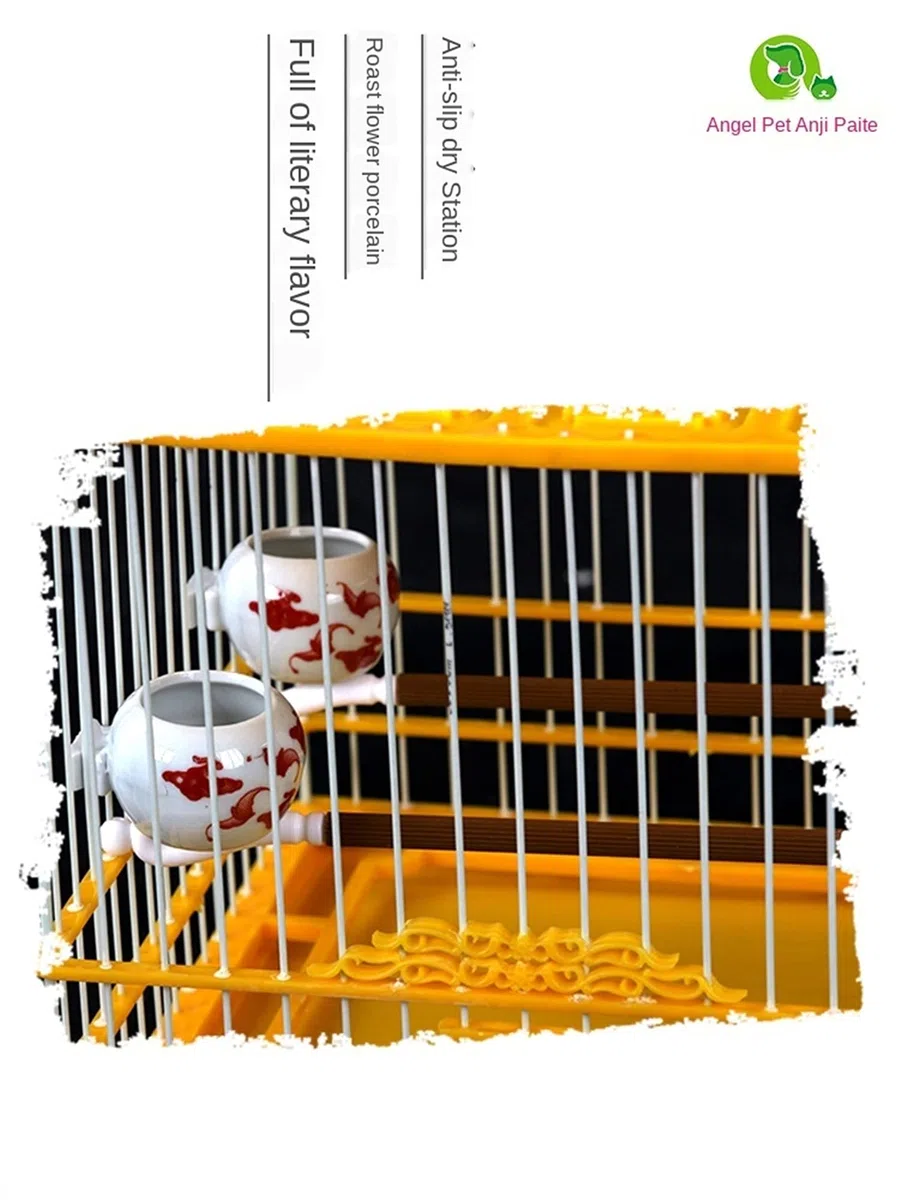 Kleiner tragbarer Vogelkäfig Reisebox, Vogelkäfig mit Abdeckung, Kunststoffkäfig, kleine Vögel, hängende Muscheln, Nest, Vogelhäuschen, Papageienkäfig, Außenkäfig, Vogel-Reisekäfig