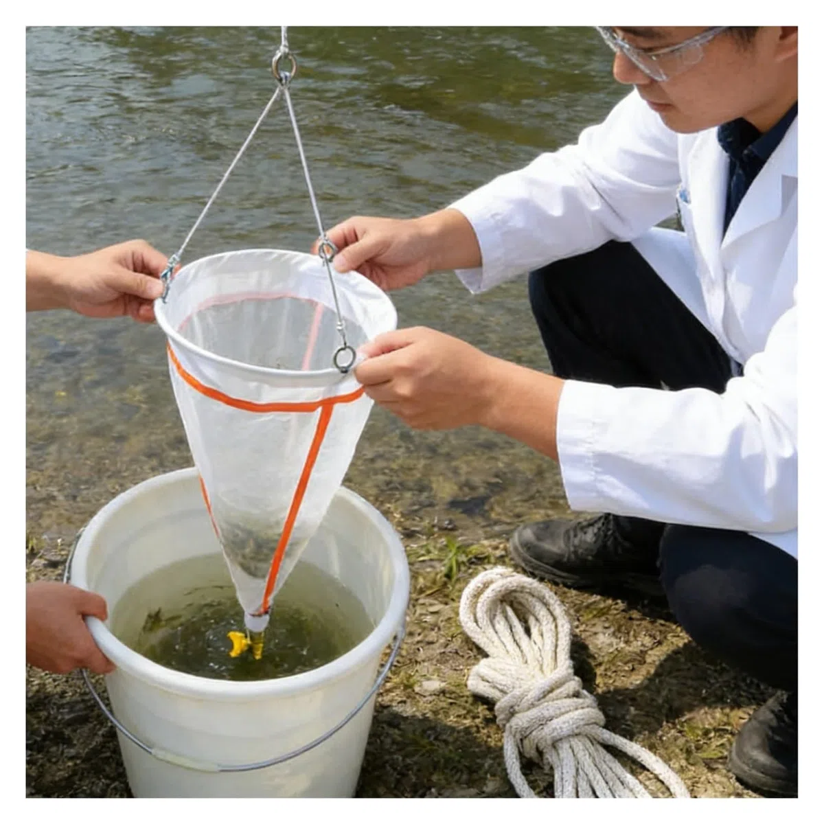 Plankton Sammelnetz, 20–50 Mikron, Forschungsqualität, Netz für Probenahme von Phytoplankton, Protozoen und Rotifers, Outdoor-Wassertestwerkzeug