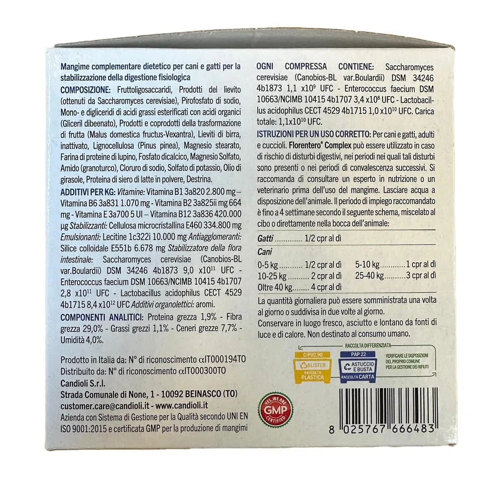 New FLORENTERO COMPLEX - Ergänzungsfuttermittel für Hunde und Katzen (120 Tabletten à 1,2 g)