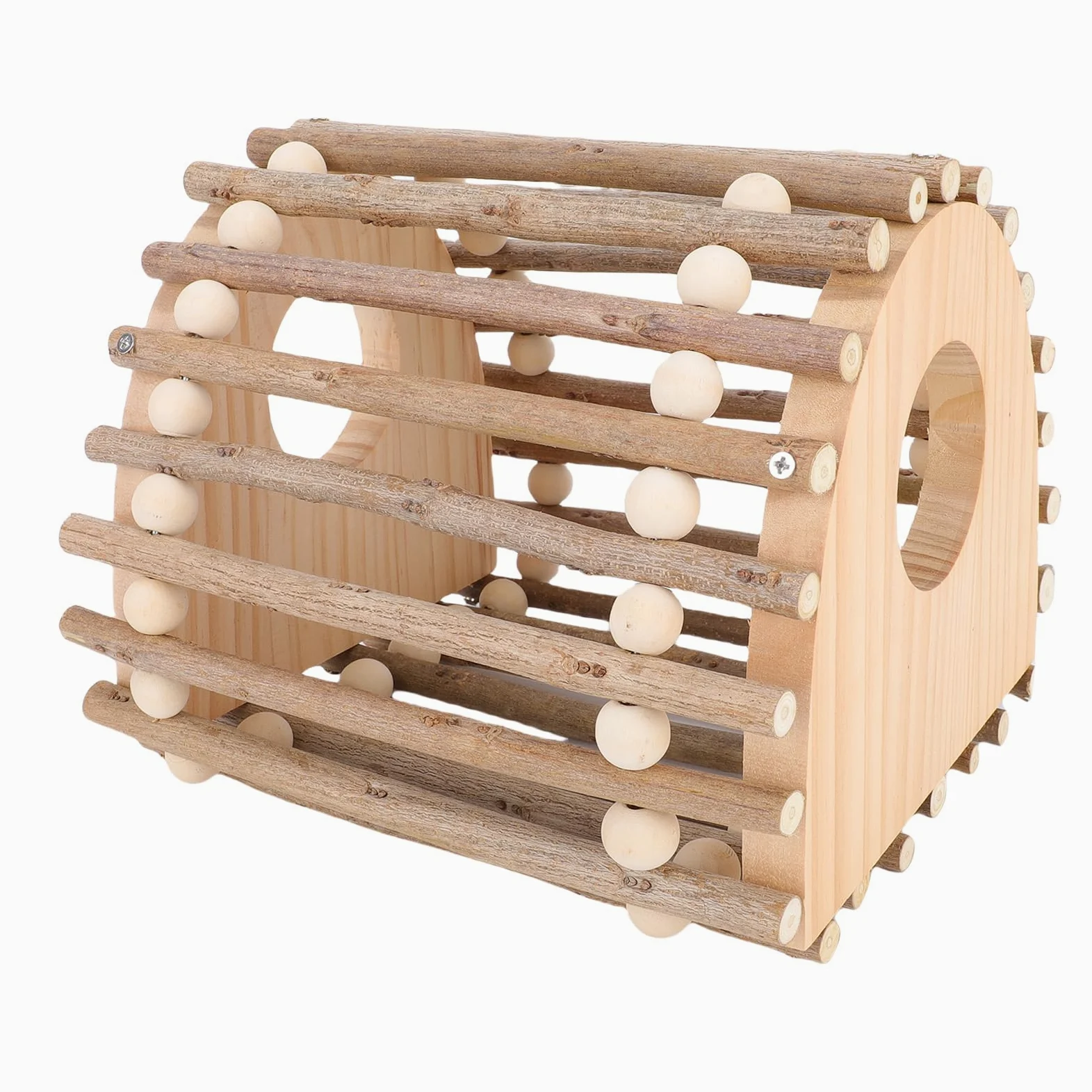 Vogelkäfig-Kletterspielzeug aus Holz, Vogelkletterleiter aus Kiefernholz für Papageien und Kleine Vögel, Fördert Körperliche Bewegung und Geistige Stimulation, Perfekt für Vogelkäfige, 20 X