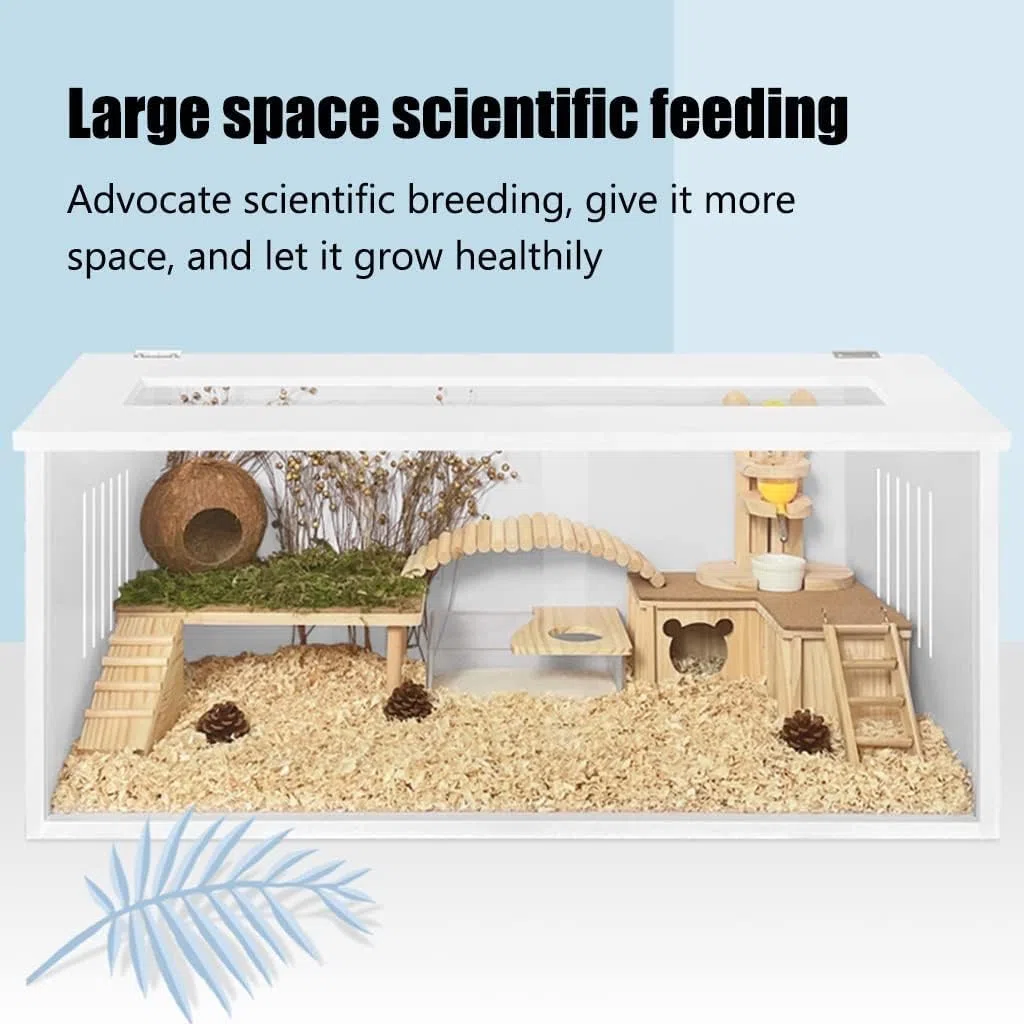 Hamster-Käfig – wasserdichtes Haus für kleine Haustiere wie Meerschweinchen, Frettchen, Chinchillas, Rennmäuse