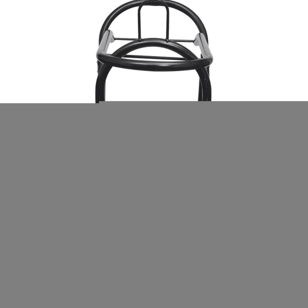 Klappbarer Sattelständer mit Rollen aus Stahl, pulverbeschichtet schwarz, 84 cm Länge, 33 cm Breite, für Reitsport Pferd Zubehör im Stall, zur Aufbewahrung und für den Transport