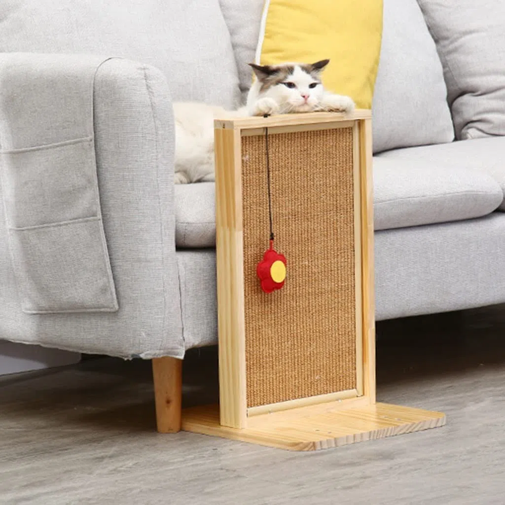Katzen Kratzbrett Kratzbrett Für Katzen, Natürliches Sisal, Katzenkratzpolster Aus Holz, Katzenkratzer, Mehrzweck-Katzenkratzer Für Katzen Im Innenbereich Schützt Teppiche und Sofas ( Color : Brown ,