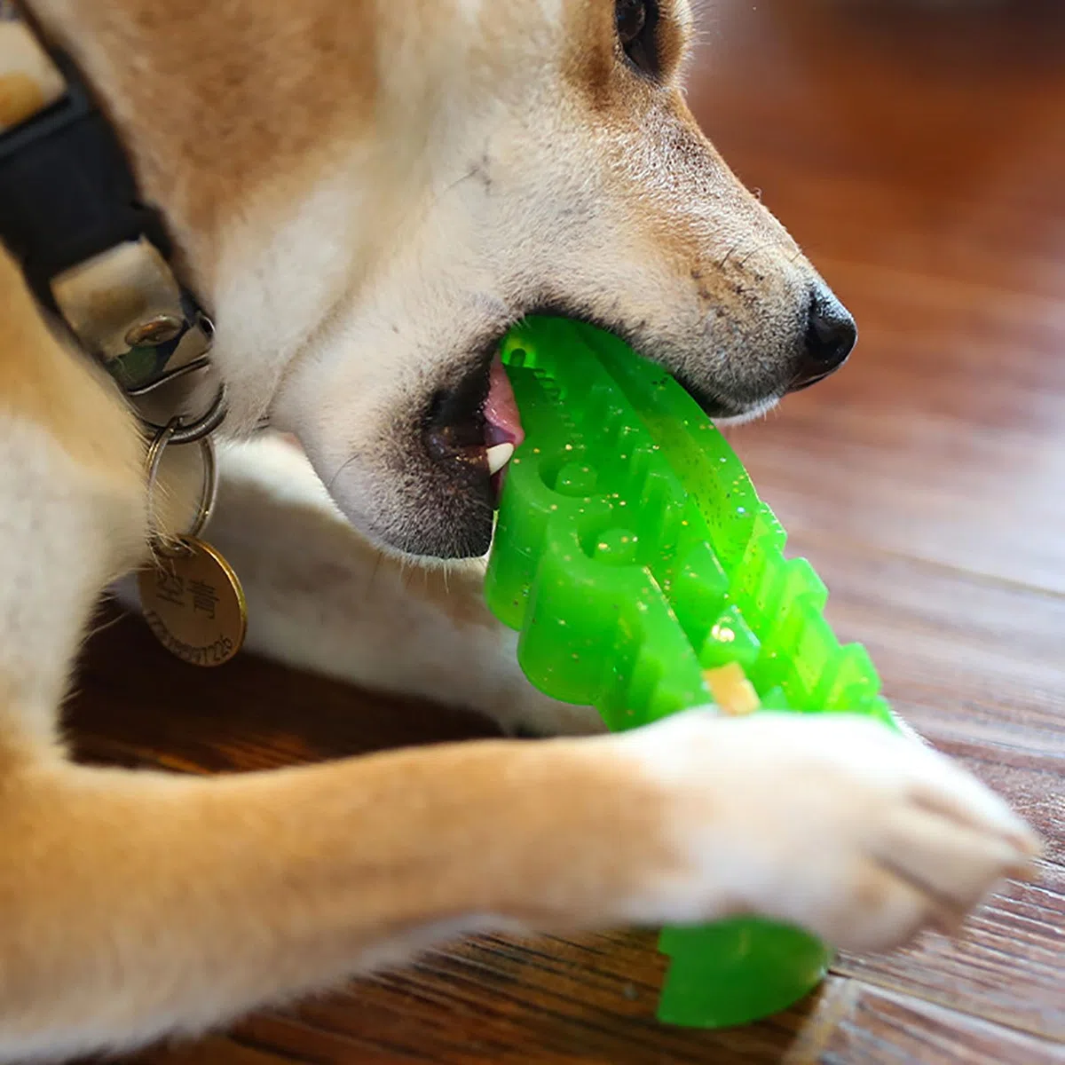 Hunde Slow Feeder Puzzle Spielzeug, Krokodil Kauspielzeug für große, mittelgroße & kleine Hunde, Kauen Training, interaktives Apportierspielzeug für Haustier Spaß und Gesundheit