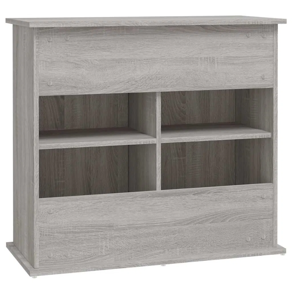 Aquariumständer, Aquarium Unterschrank, Aquarium Tisch, Aquarienschrank mit 4 Fächer, Aquarienunterschrank, Terrarium Schrank für Sicheren Stand, Weiß, (81 x 36 x 73 cm)