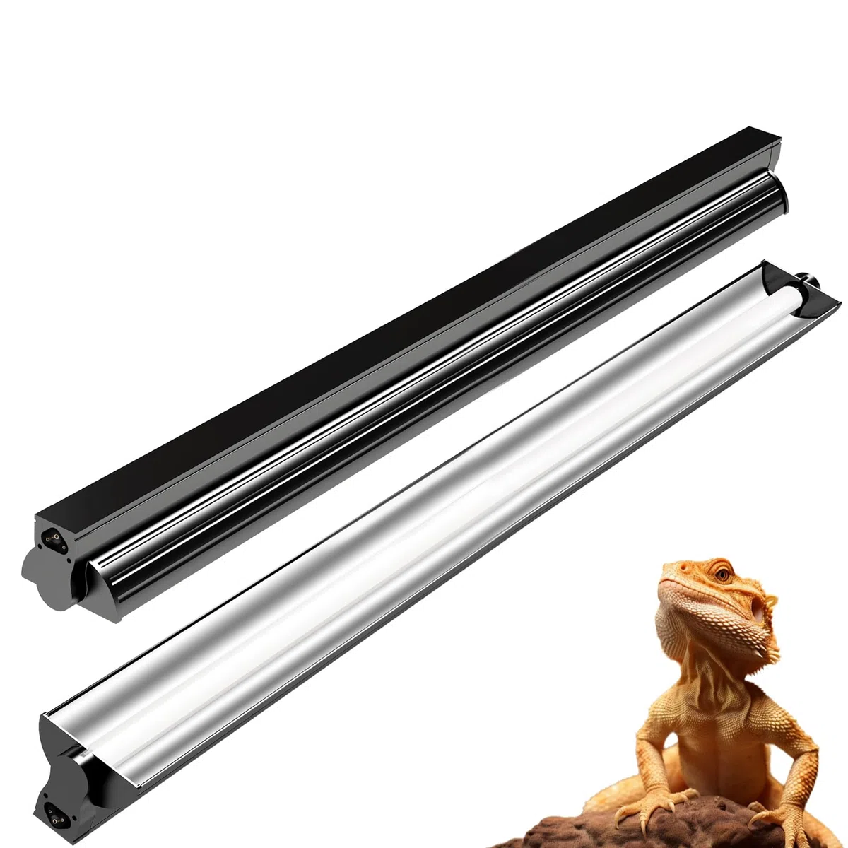 39W T5 10.0 UVB Reptilienleuchte - 86,4 cm lineare UVA/UVB-Lampe mit hoher Leistung für Bartagamen, Schildkröten und Eidechsen, perfekt für Wüsten- und tropische Terrarien