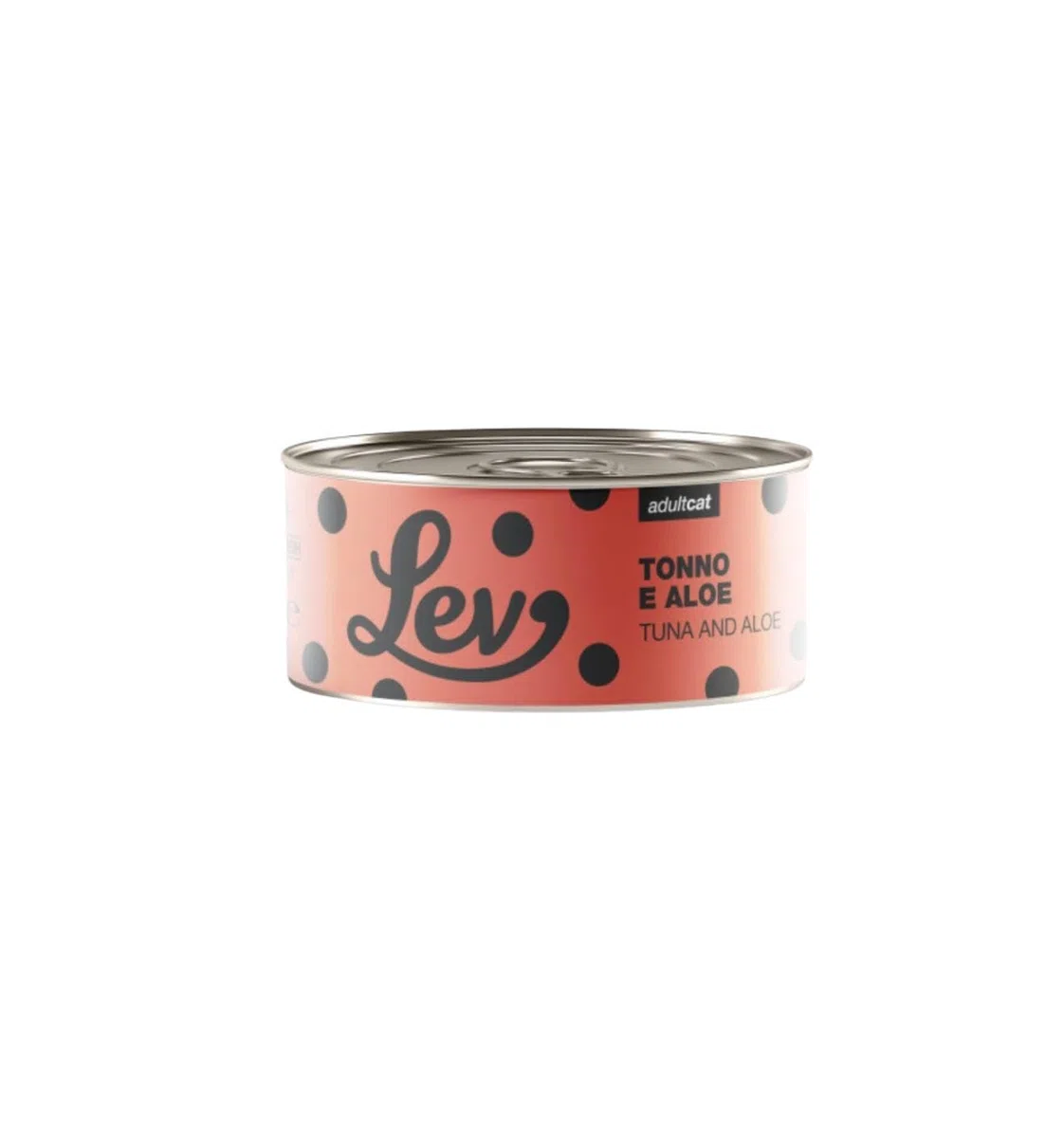 Lev Feuchtfutter für Katzen Adult Thunfisch und Aloe, Ergänzungsfuttermittel für ausgewachsene Katzen aller Größen und Rassen, Geschmack Thunfisch und Aloe | 12 Dosen mit je 140 g
