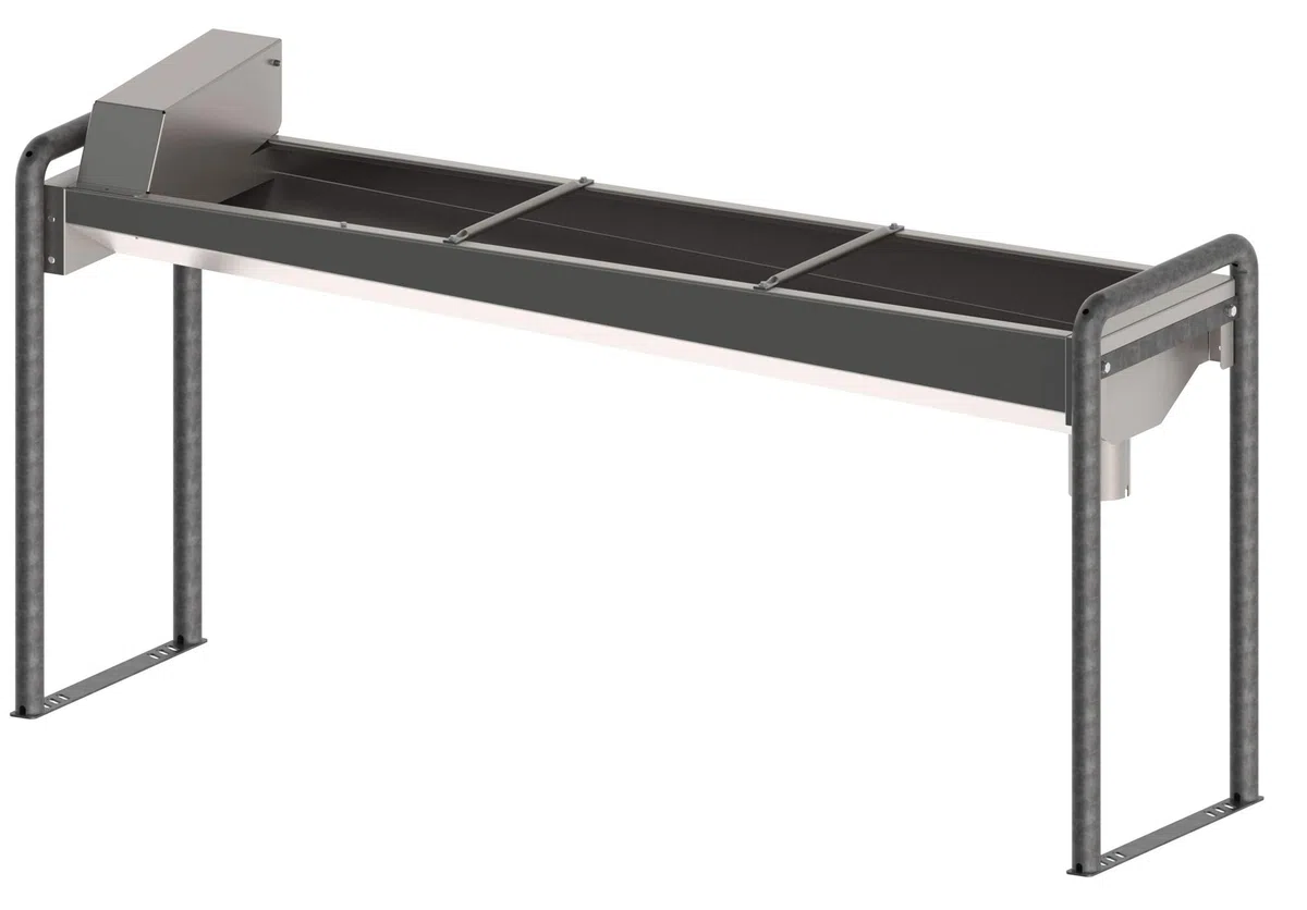Kerbl Edelstahl-Trogtränke 100cm mit Bodengestell