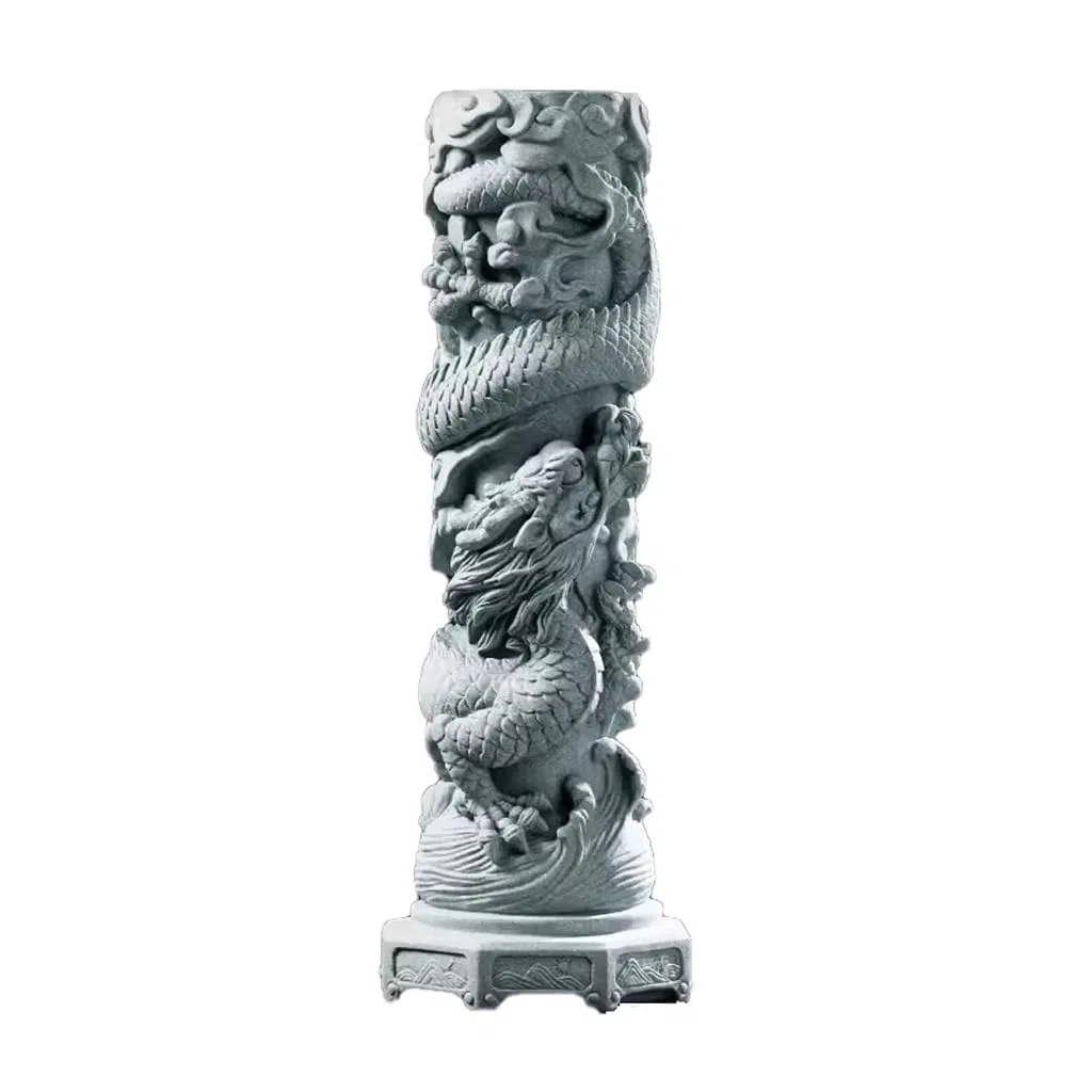 Tee Haustiere Tee Haustier Kreative Sandstein Neun Drachen Säule Aquarium Landschaftsbau Desktop Dekoration Chinesische Wohnkultur Figuren
