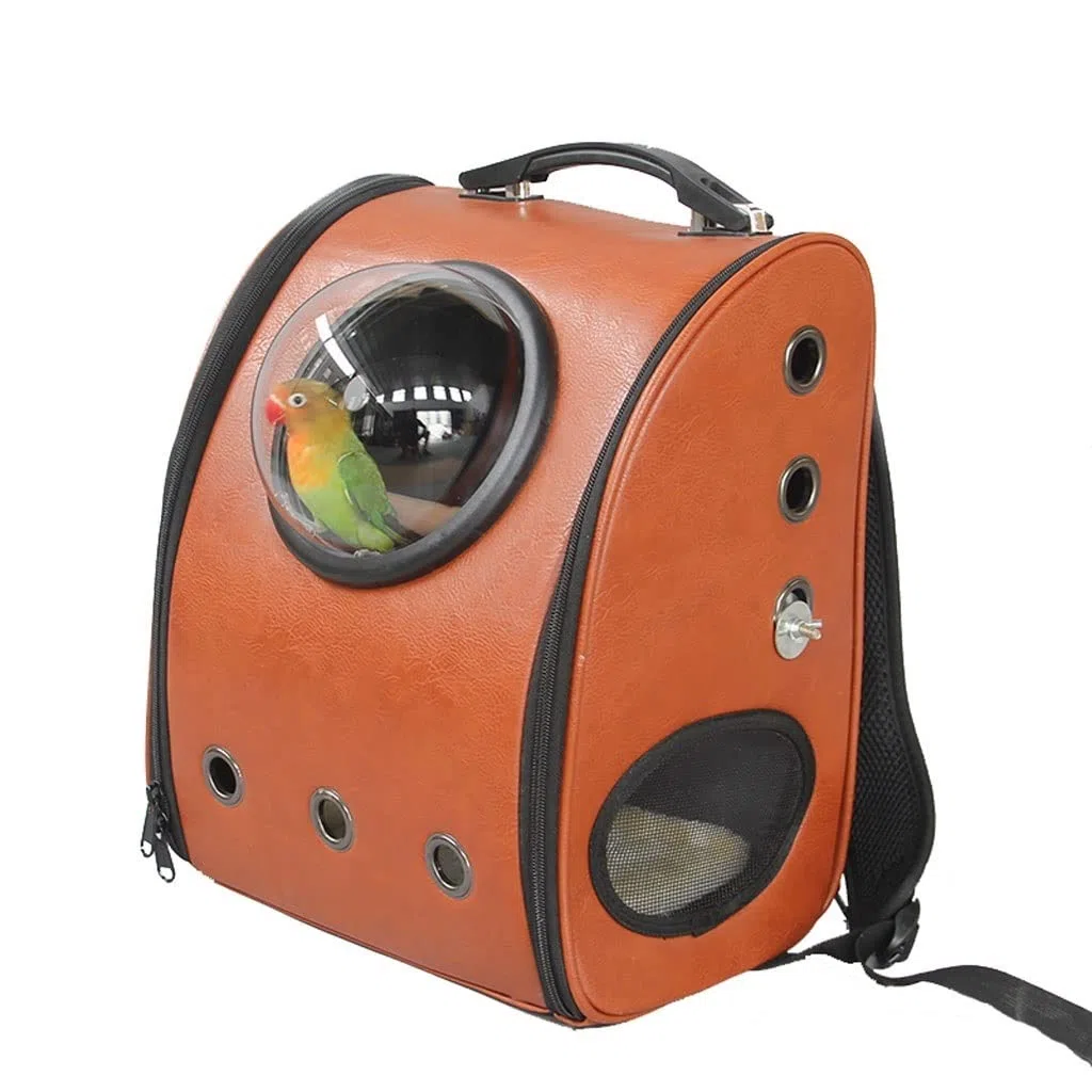 UNNS Vogelträger Vögel Haustier Rucksack Reisekäfig Papagei Vogelkäfig Tragbare kleine Vogelbox for Nymphensittiche, Kanarienvögel, Papageien, Taubenfinken Haustierzubehör (Color : A)