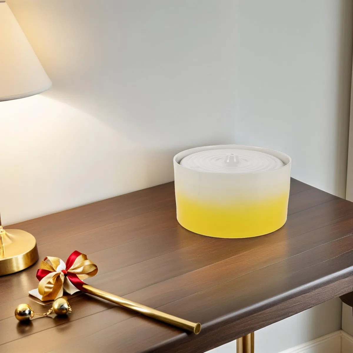 Großer Keramik Trinkbrunnen für Katzen und Hunde 1300 ml Beheizter Wassernapf Leise Automatische Wasserzirkulation für Innenbereich