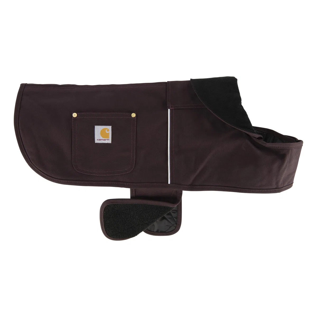 Carhartt Firm Duck Hundemantel, isoliert, wetterbeständig, für kalte und windige Bedingungen, Weinrot, Größe S